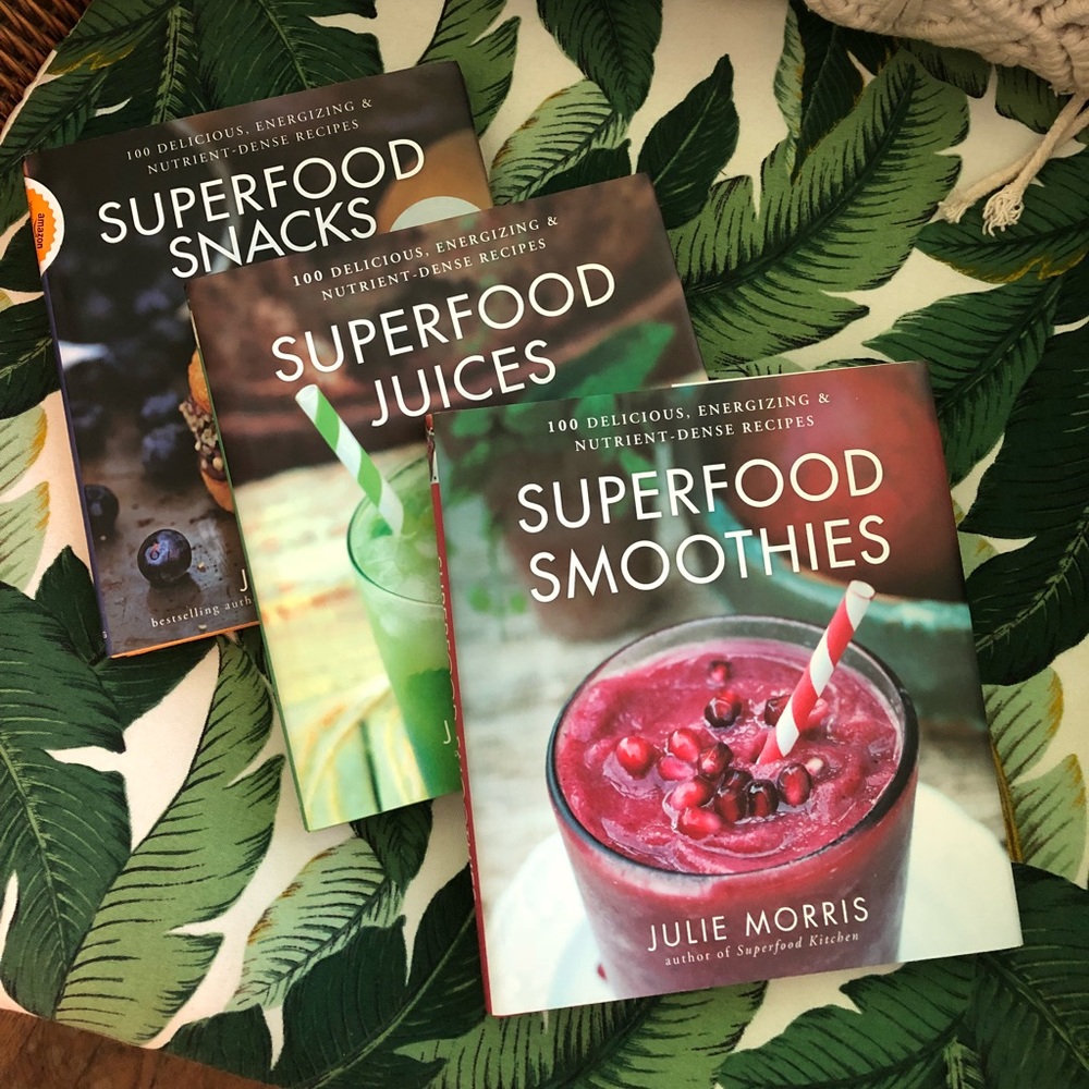 Trio of Superfoods cookbooks